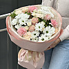 Strauß mit Rosen, Chrysanthemen und Nelken