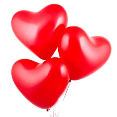 Balloon heart latex