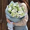 9 weiße Lisianthus