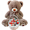 Geschenkset "Bär mit Körbchen"