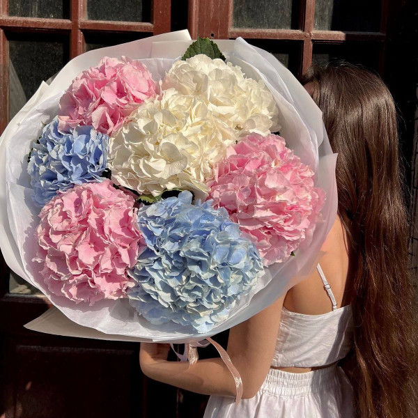 Bouquet d’hortensias – 7 pièces