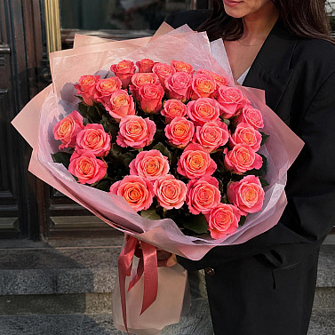 35 Pfirsichrosen