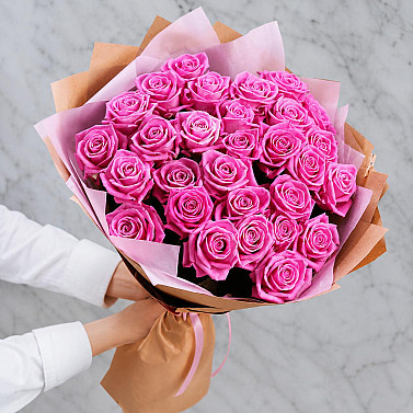 Blumenstrauß aus 29 rosa Rosen