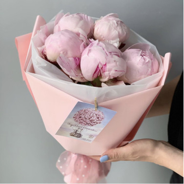 5 peonies