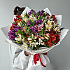Blumenstrauß aus 15 leuchtenden Alstromerien