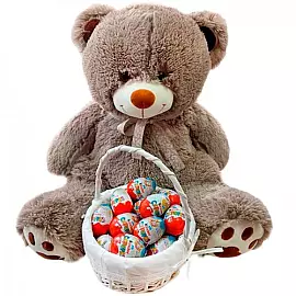 Set de regalo "Oso con cesta"