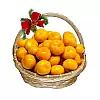 Cesta de Navidad con mandarinas