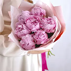 Bouquet de 7 pivoines