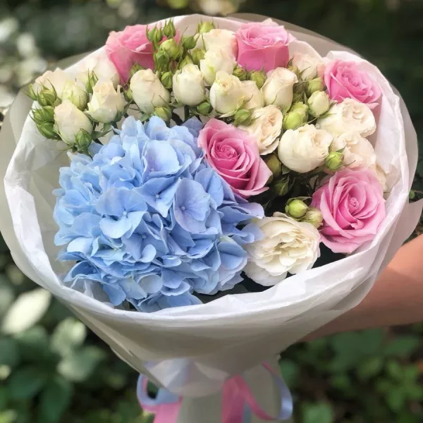 Букет мікс: Ніжна акварель