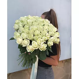 51 beyaz gül 60 cm