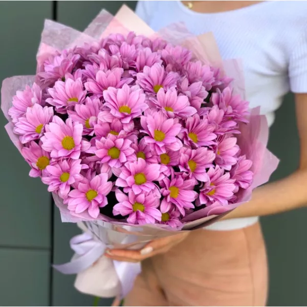 Букет із 7 хризантем