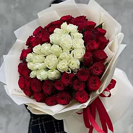 75 rosas Coração