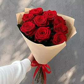 9 rosas rojas