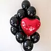 Ballonkomposition „Liebe in Schwarz“