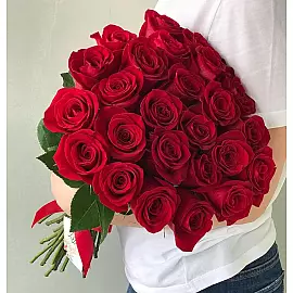 27 kırmızı gül 50 cm