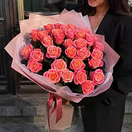 35 Pfirsichrosen