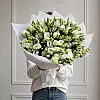 Ramo de eustoma con eucalipto