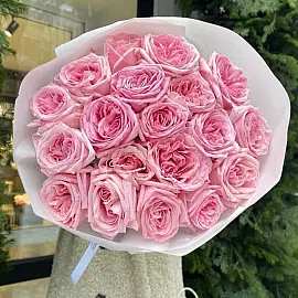 Букет из 19 роз Пинк О’Хара