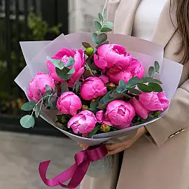 Peony Bouquet “Raspberry Silk”
