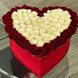 Bouquet «101 rose d’amore» a cuore