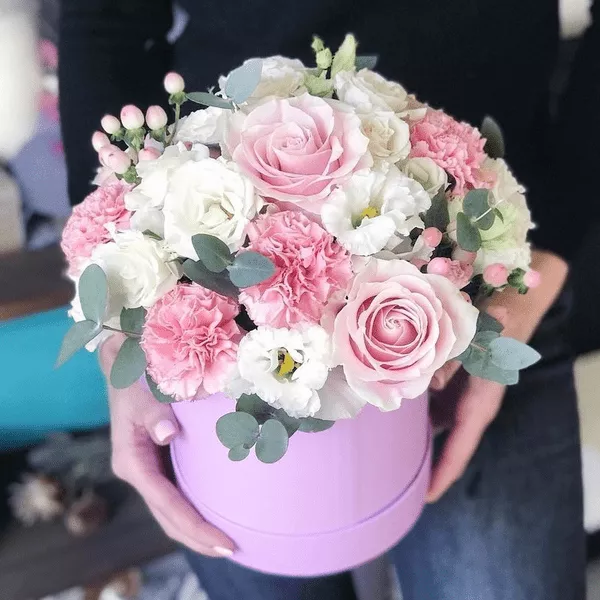 Fleurs en boîte "Tendresse"