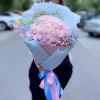 Букет с гортензией "Нежная радуга"